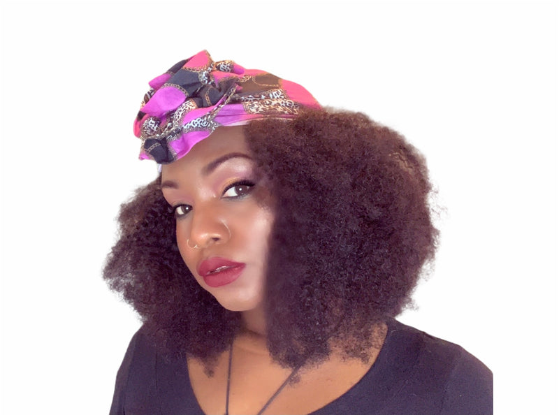 “Foxy Brown” Afro kinky Curly human Insta Hair headband