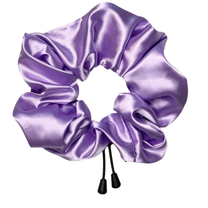 Lavender Satin Adjustable Scrunchie